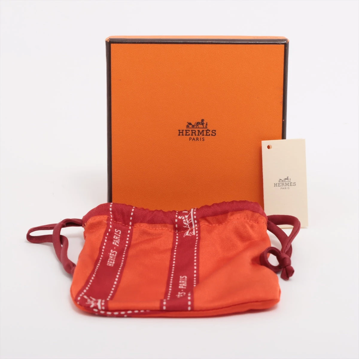 HERMES エルメス シルクヘアバンド ターバン ボルデュックリボン✨ エルメス ヘアバンド シルク レッド×オレンジ BOLDUC ボル