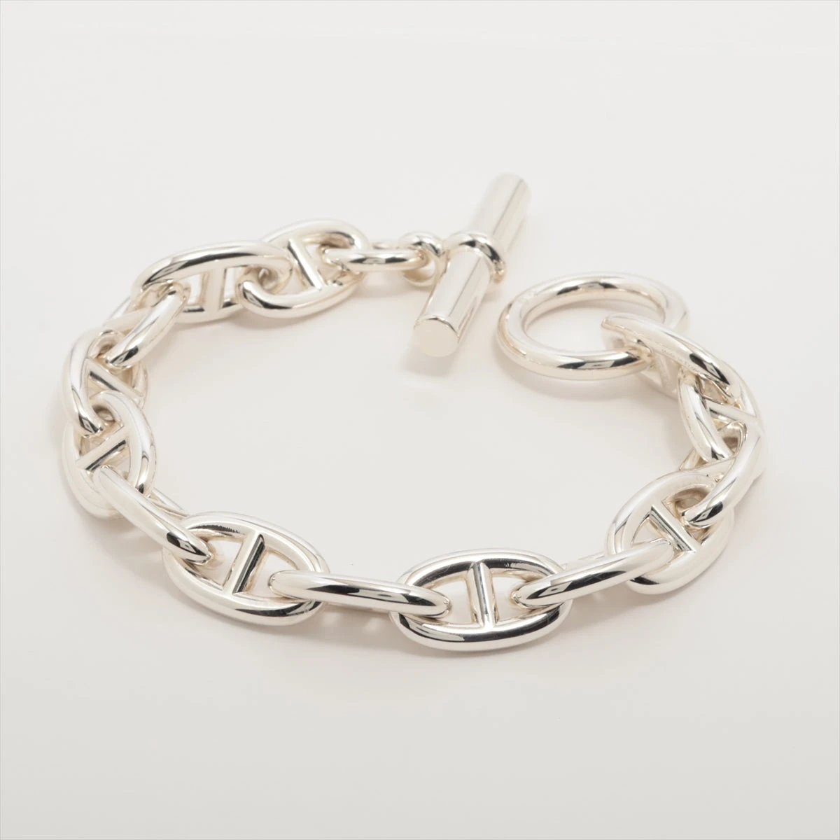 エルメス シェーヌダンクルGM ブレスレット 14コマ 925 77.2g