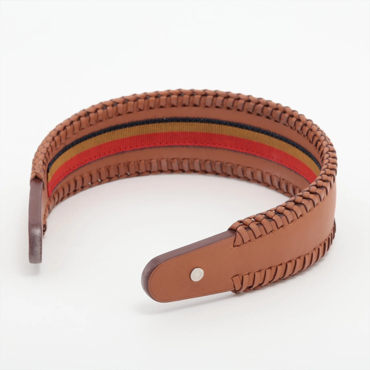 エルメス グレース カチューシャ レザー ブラウン A3215643｜中古