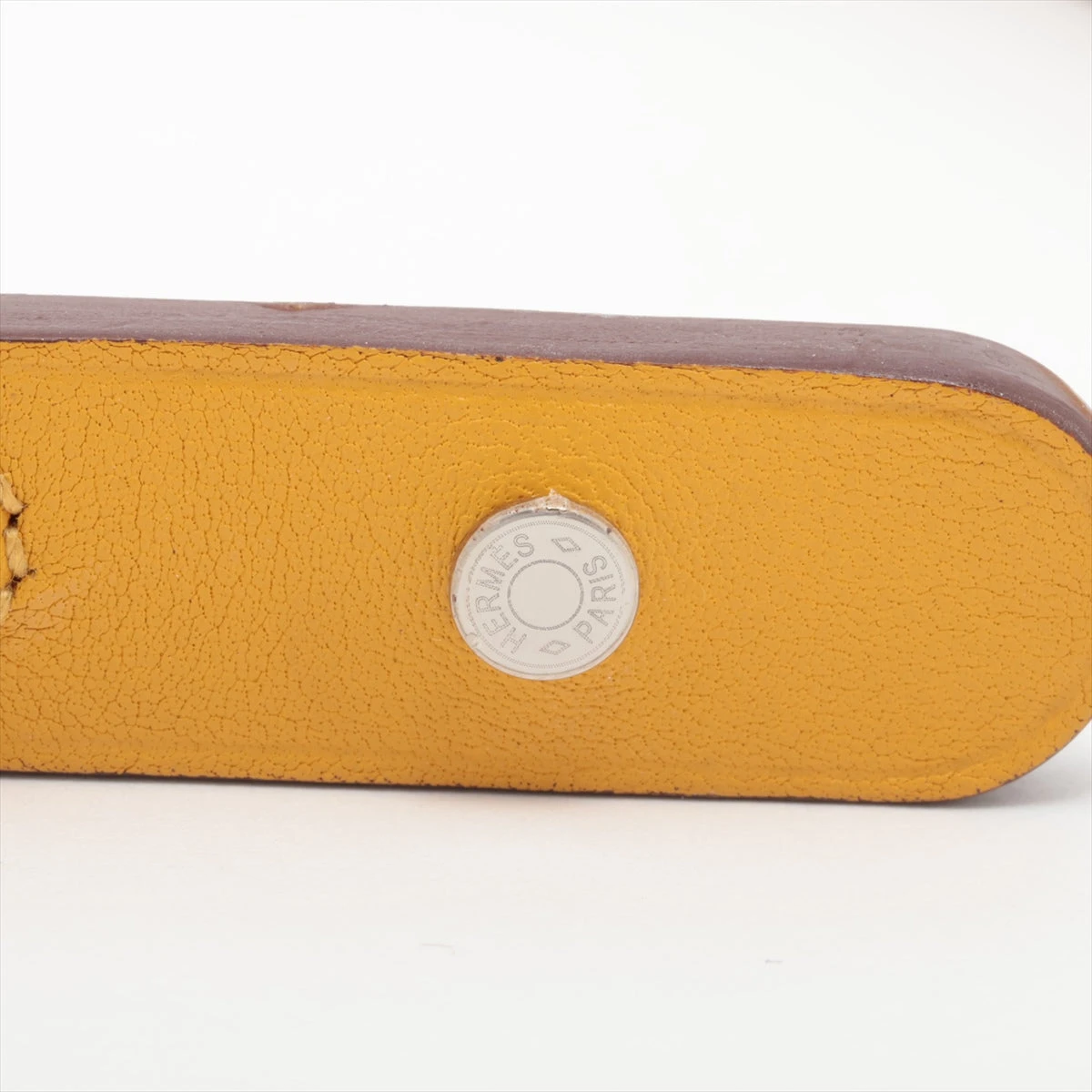 エルメス カチューシャ レザー イエロー A3215642｜中古ブランド