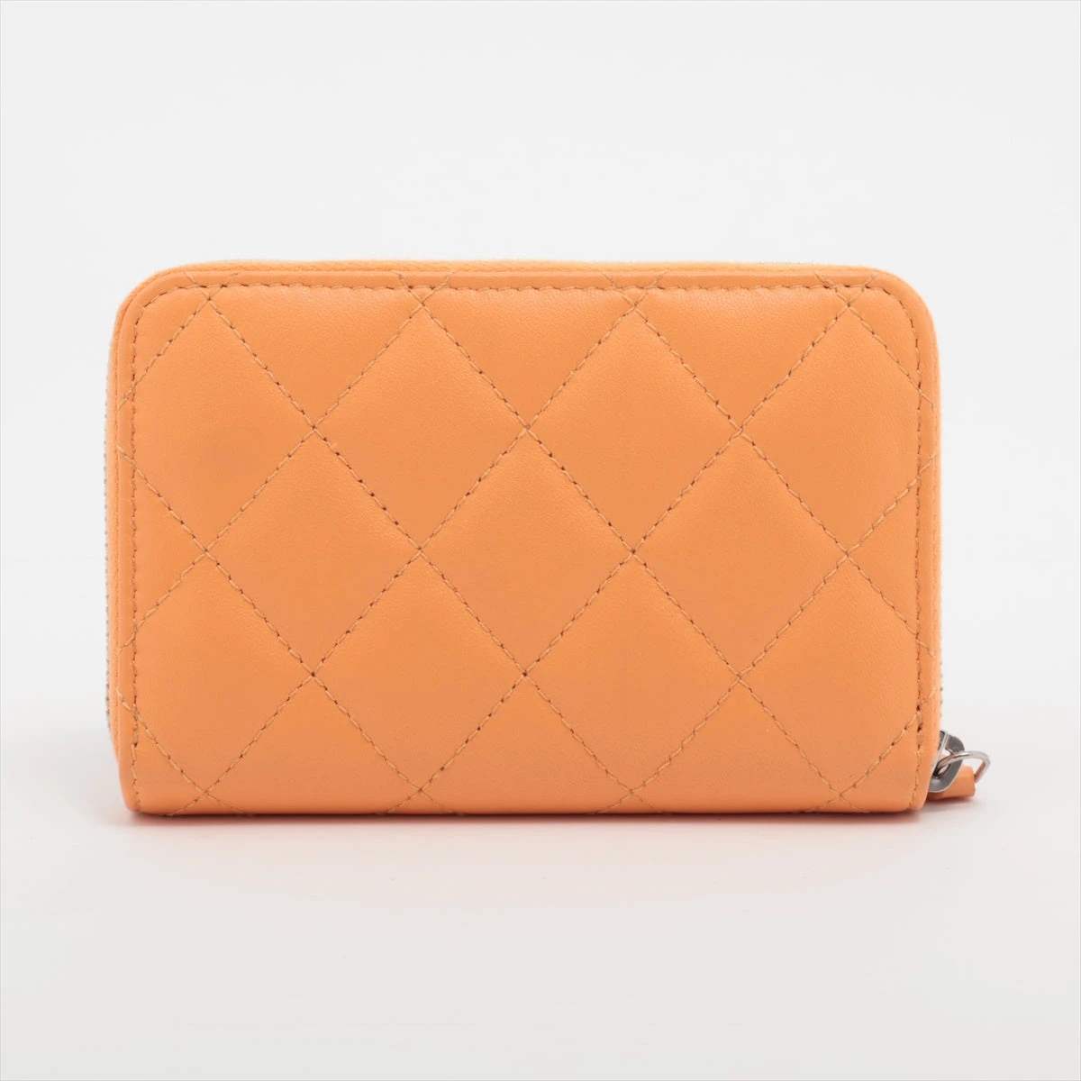 CHANEL オレンジ キルティング コインケース CHANEL（シャネル）財布・コインケース 黄 サイズ:- レディース
