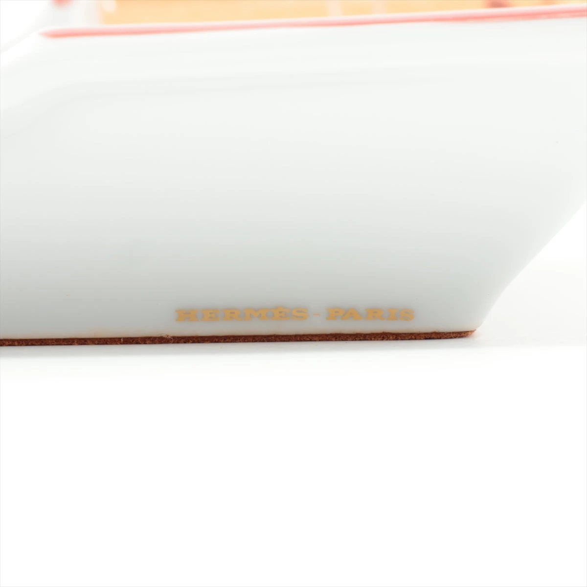 エルメス アニマル 灰皿 陶器 ボルドー スクエア A3210855｜中古