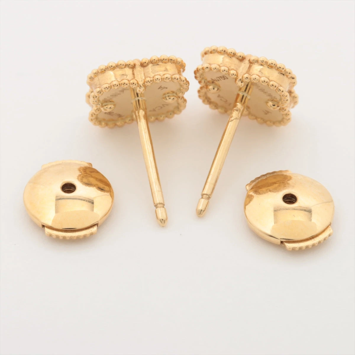 ヴァンクリーフ&アーペル スウィートアルハンブラ オニキス ピアス 750