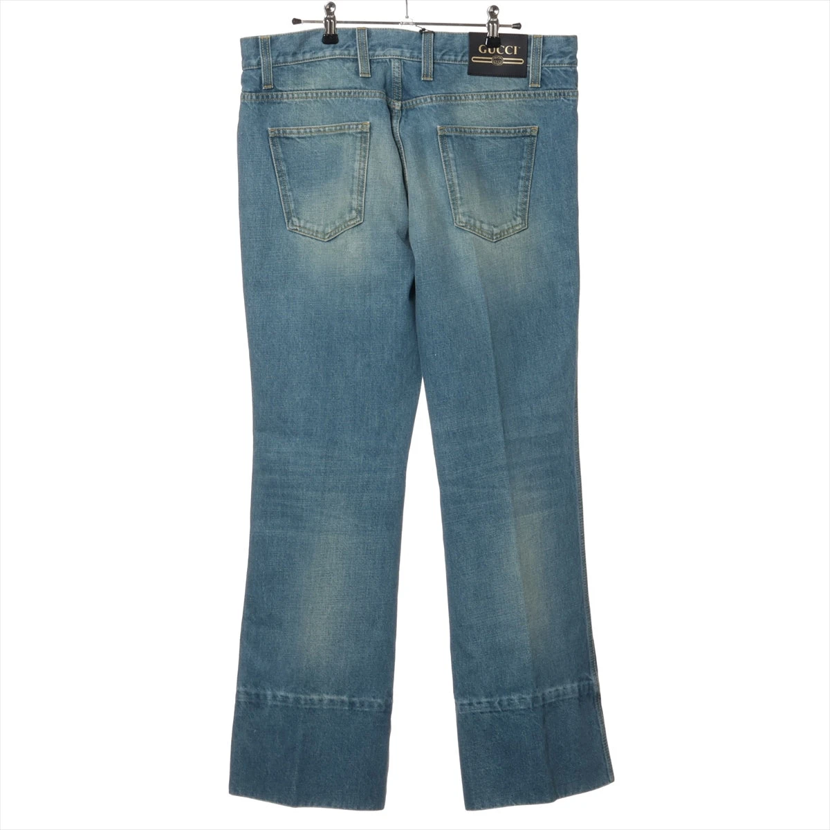 グッチ コットン デニムパンツ 36 レディース ブルー 624242