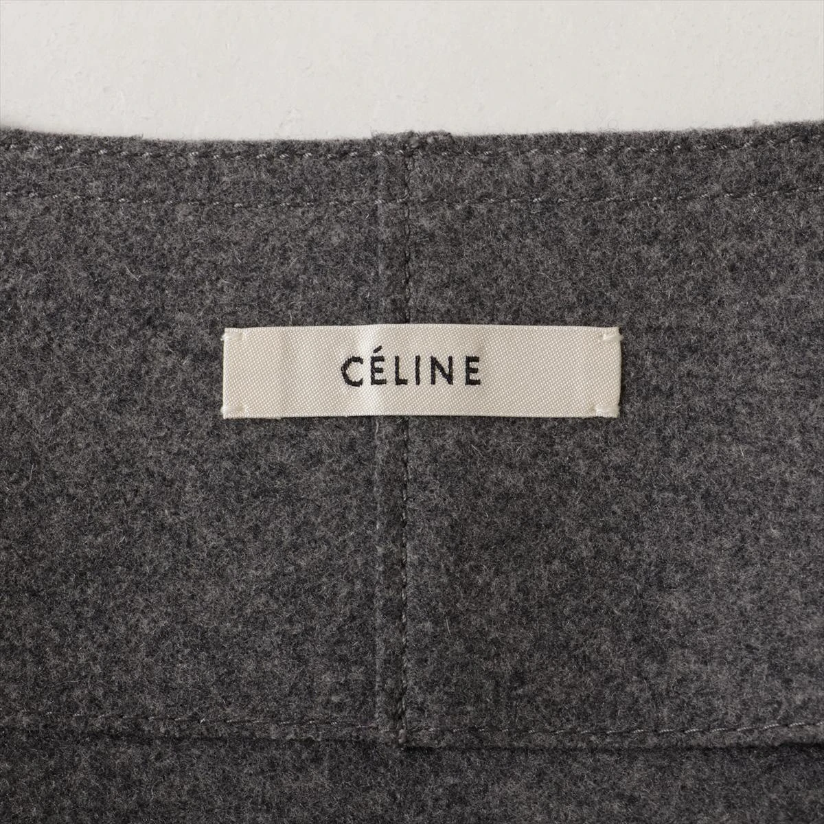 美品✨️ セリーヌ フィービー期 ウール ラップスカート 巻きスカート グレー CELINE - 美品 セリーヌ CELINE スカート ラップスカート ロング