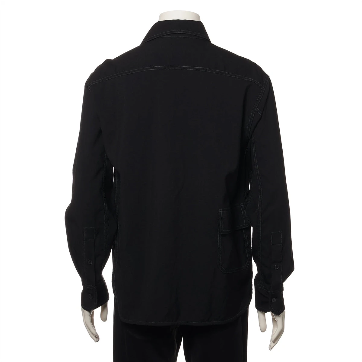 マルニ 20SS ウール シャツ 46 メンズ ブラック CUMU0149A0
