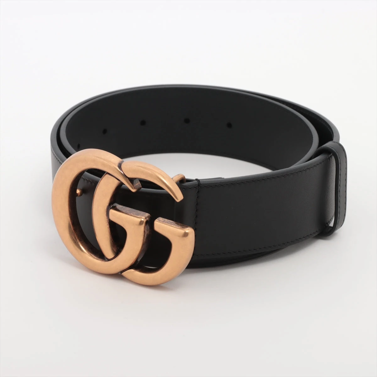 GUCCI グッチ GGマーモント レザーベルト ブラック 75/30（正規品）