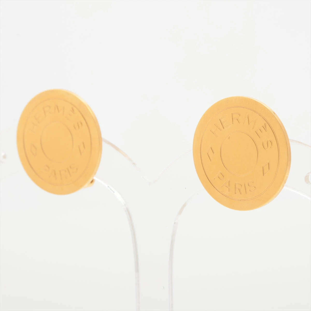 箱付　HERMES エルメス　セリエ　ゴールド　イヤリング　ロゴ　両耳 箱付 HERMES エルメス セリエ ゴールド イヤリング ロゴ 両耳