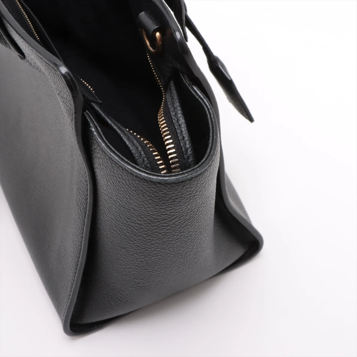 サンローラン　ダウンタウン・カバス / （ブラック）ハンドバッグ　正規品 SAINT LAURENT - サンローラン ベイビー ダウンタウン カバス