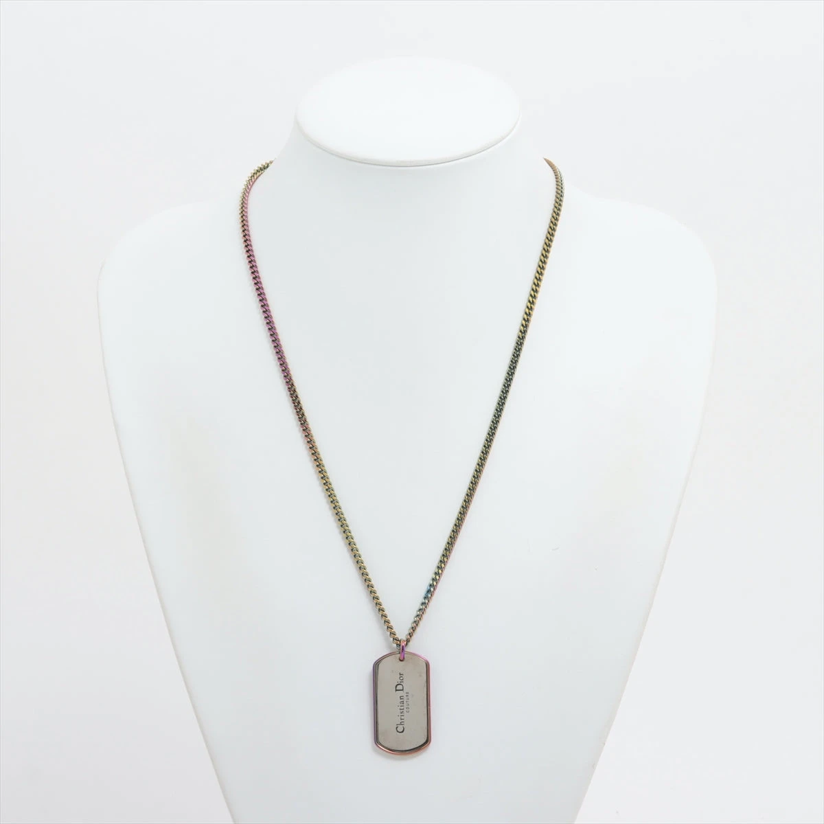 希少/美品　Dior ディオール　カラフル　レインボー　ネックレス ディオール CD COUTURE クチュール ネックレス GP レインボー