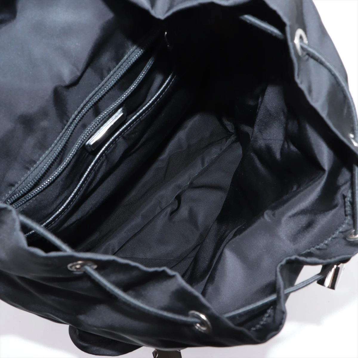 プラダ テスート ナイロン×レザー バックパック/リュック ブラック