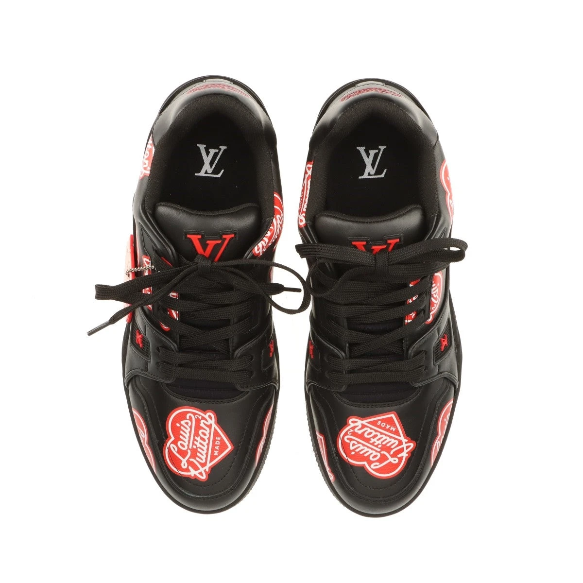 ヴィトン×NIGO LVトレイナーライン 21年 レザー スニーカー 6 ユニ 