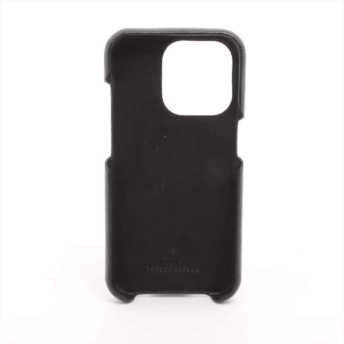 グッチ ジャンボGG 760221 レザー iPhoneケース ブラック