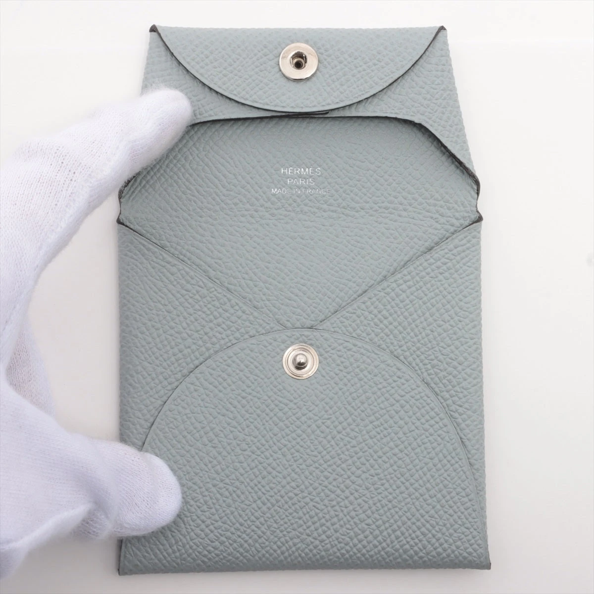 エルメス バスティア ヴォーエプソン コインケース ライトグレー