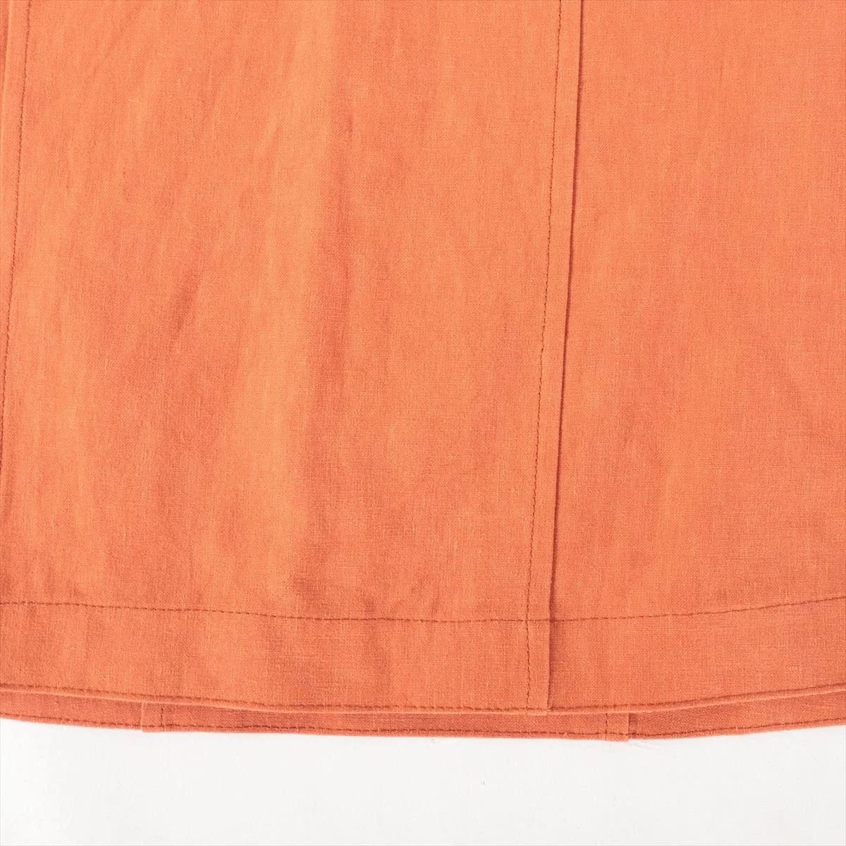 HERMES エルメスマルジェラ期リネンスカートフロントボタンサイズ34