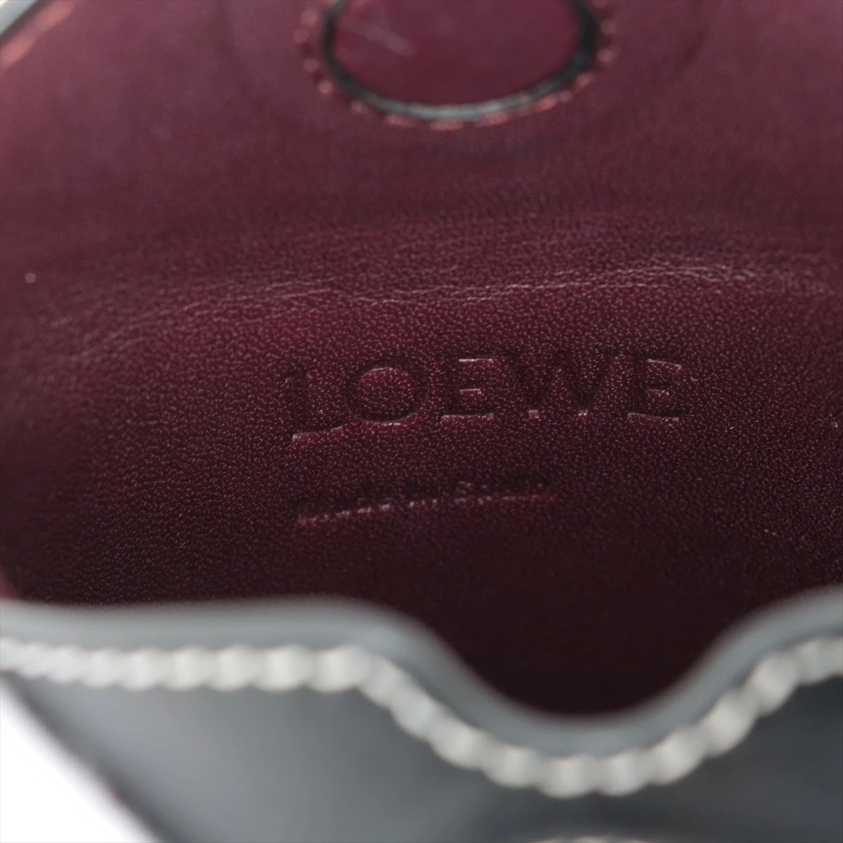 ロエベ ゲートポケット レザー ショルダーバッグ ブラック A3210225