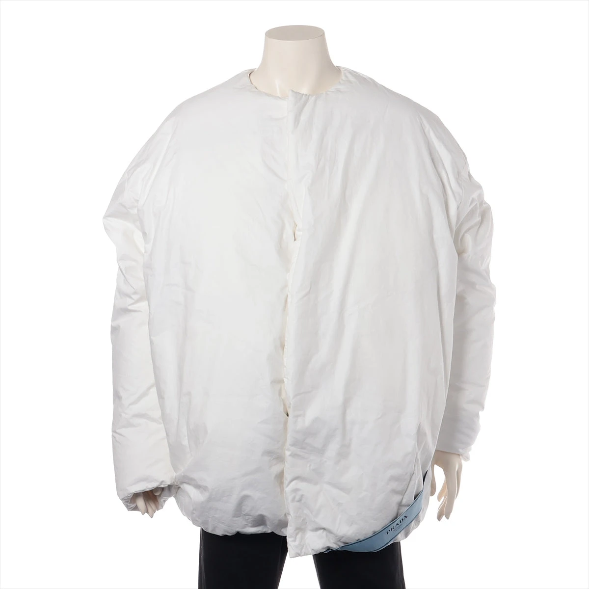 プラダ 23AW コットン ダウンジャケット XS メンズ ホワイト SGC355