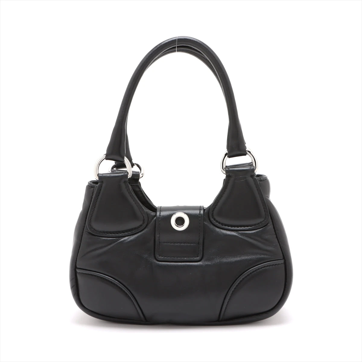 関税なし プラダ[PRADA] ムーンハンドバッグ 1BA381 ☆PRADA/プラダ☆ レザー バッグ 1BA381 (PRADA/ハンドバッグ