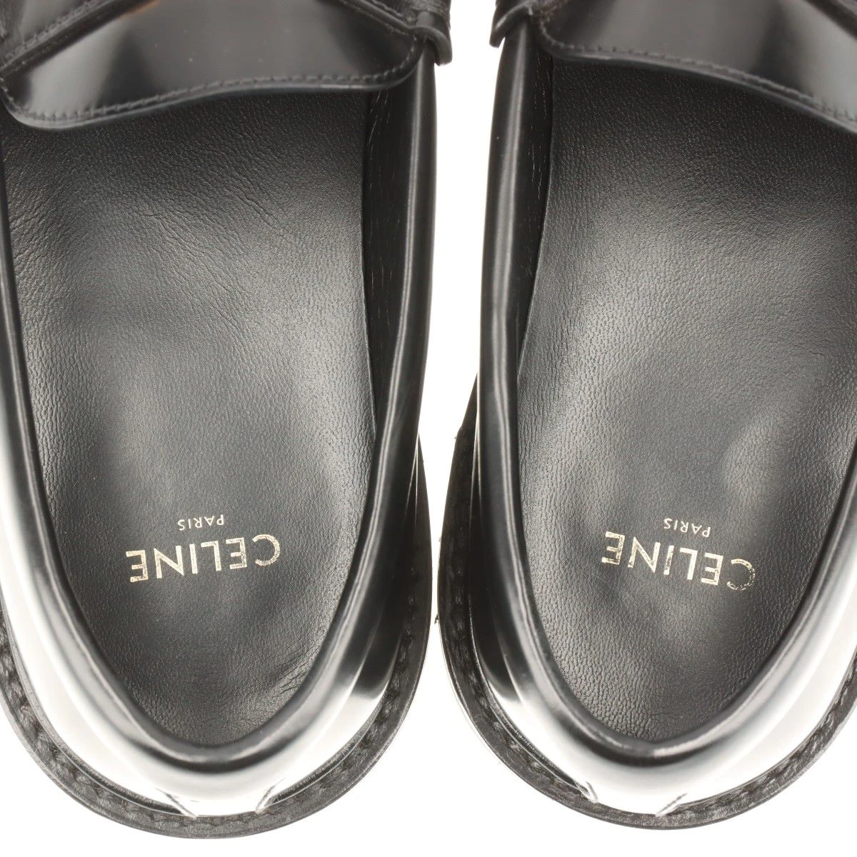 セリーヌ マーガレット エディ期 レザー ローファー 36