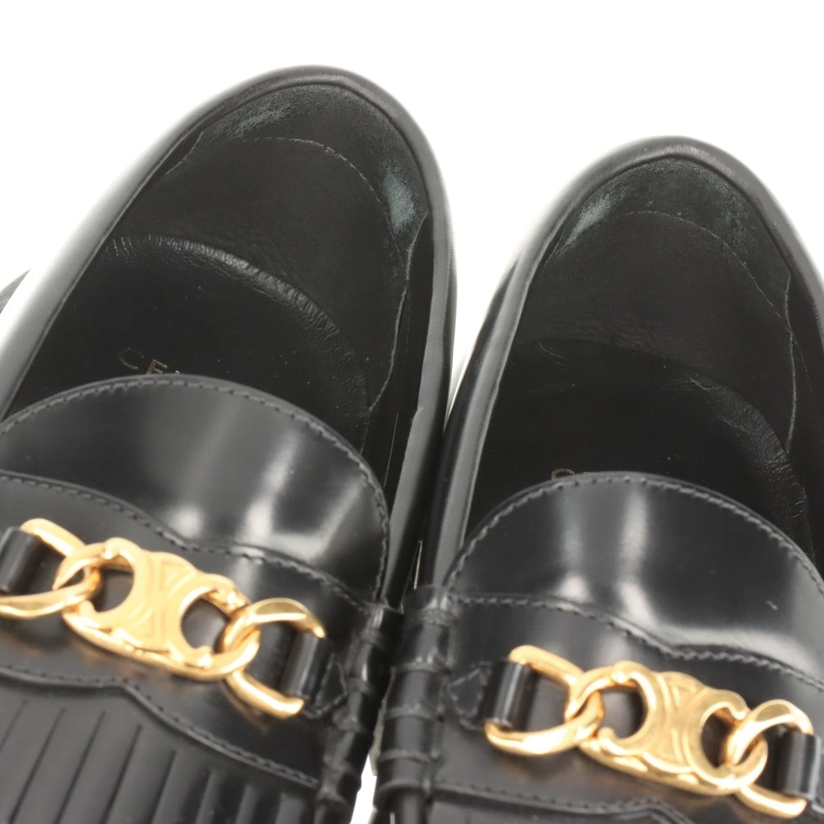 セリーヌ マーガレット エディ期 レザー ローファー 36