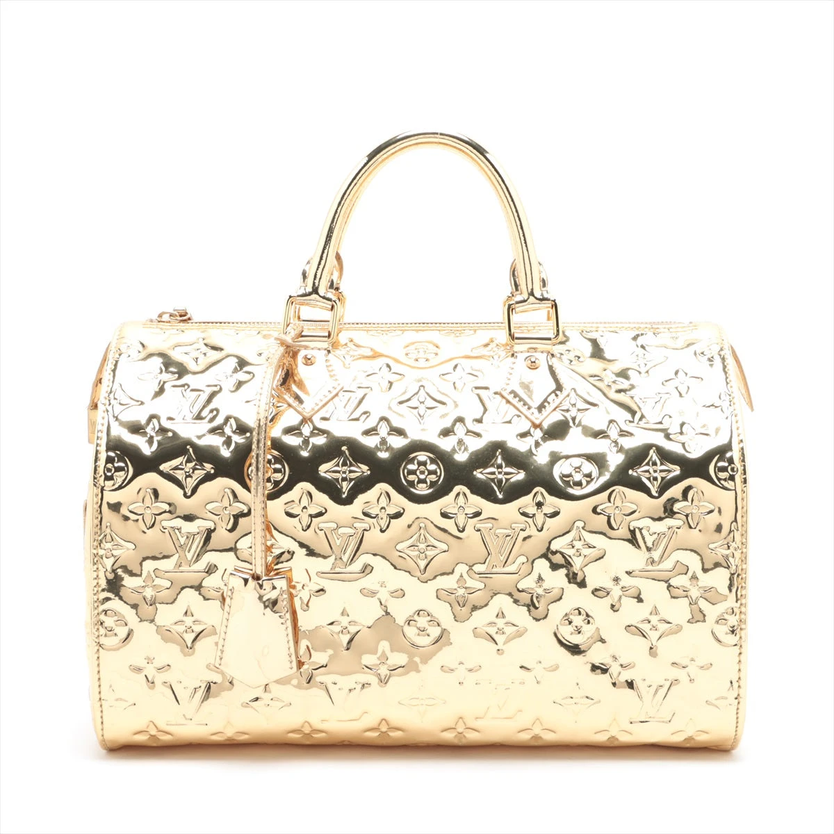 ルイヴィトン M95272 スピーディ35 モノグラム・ミロワール ゴールド