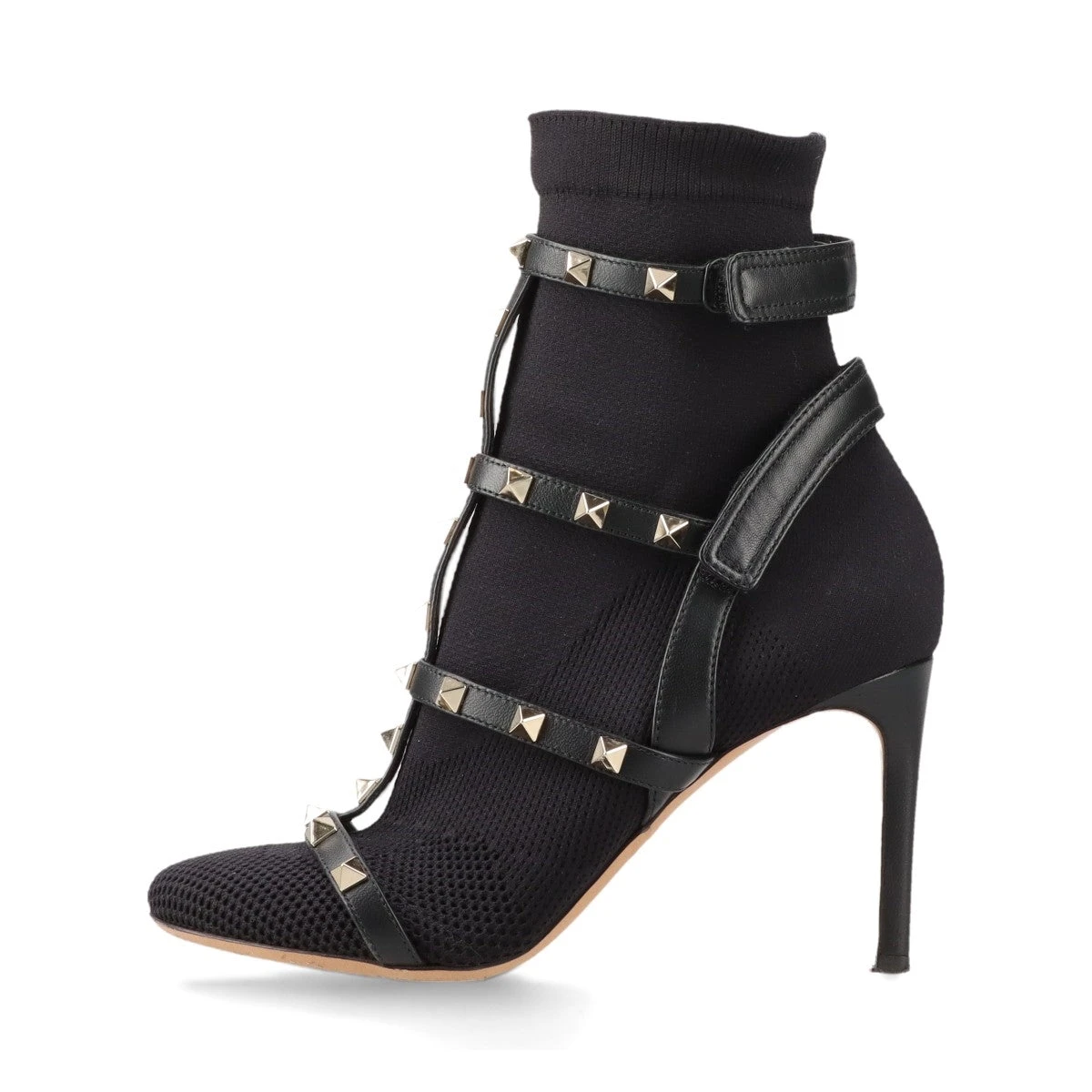 ヴァレンティノ ガラヴァーニ ロックスタッズ ショートブーツ ハイヒール 37 ヴァレンティノ ガラヴァーニ ロックスタッズ ショートブーツ