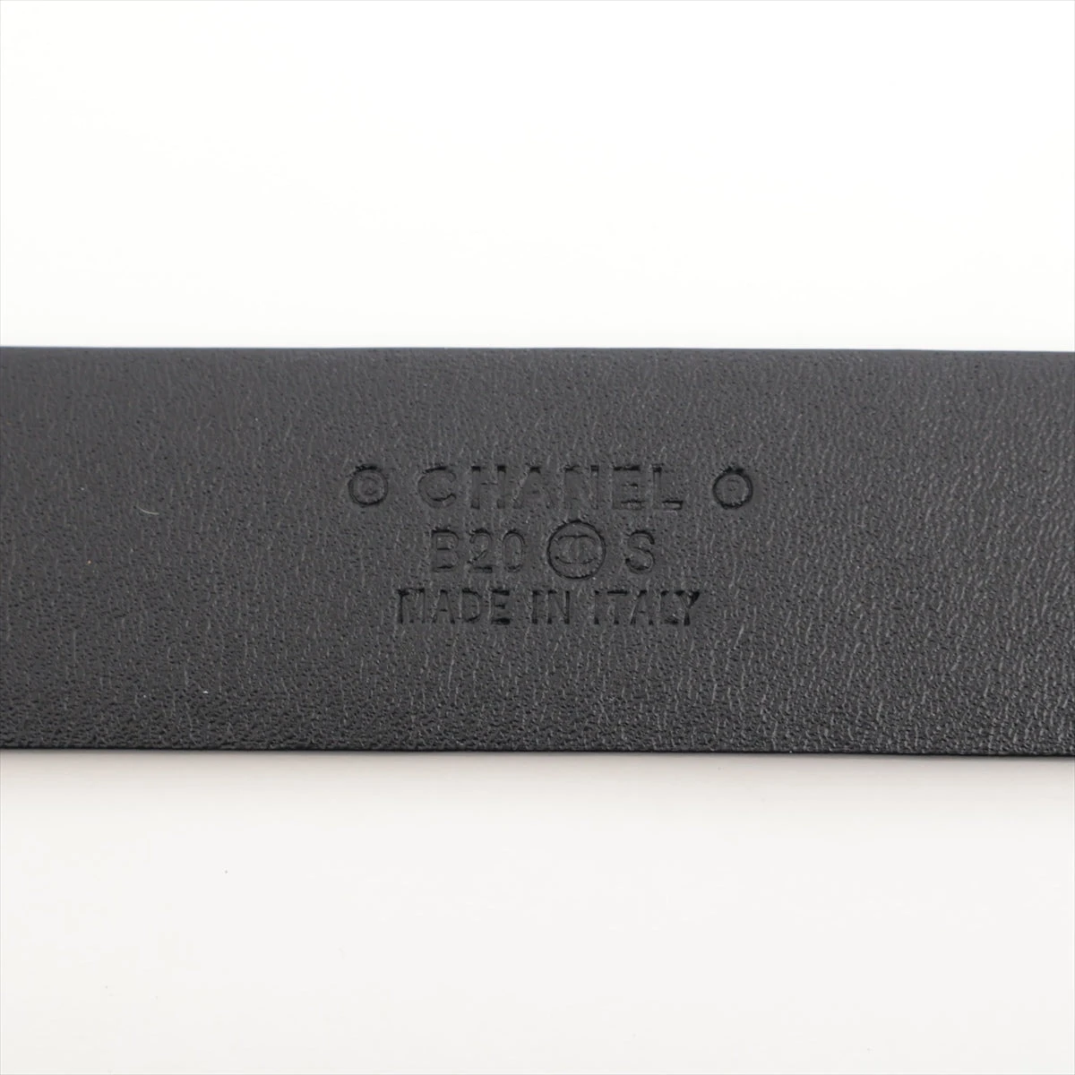 新品★ ❤️CHANEL B20 ココ CC 黒の伸縮性のあるレザーベルト★レア CHANEL ブラックレザー CCロゴ ベルト - メルカリ
