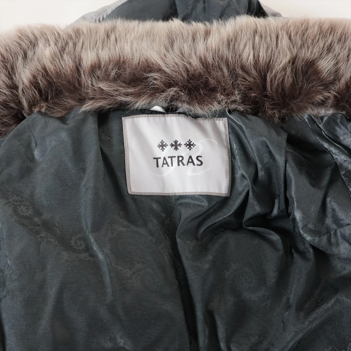 タトラス ウール×ナイロン ダウンジャケット 04 メンズ グレー