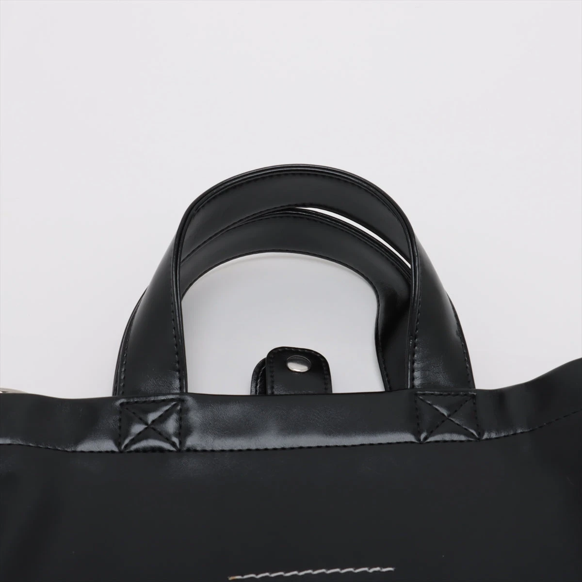 MM6 レザー 2WAYトートバッグ ブラック イーグル A3219258｜中古