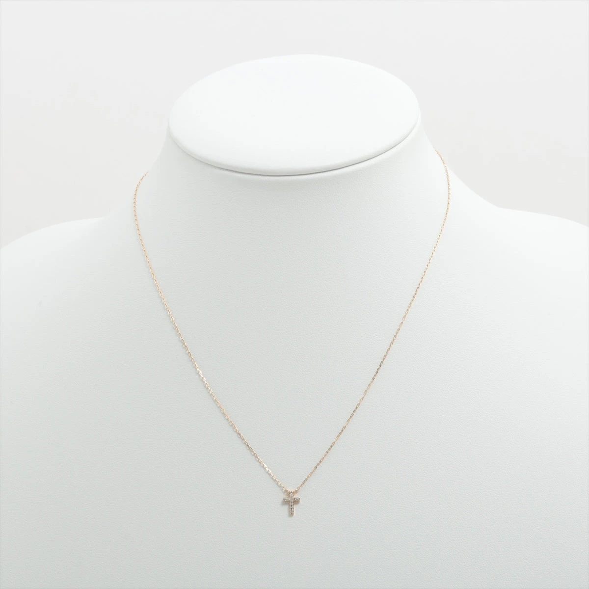 エテ クロス ダイヤ ネックレス K10(YG) 0.8g 0.03 A3229830