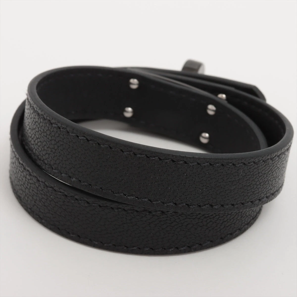 エルメス ケリーブレスレット ドゥブルトゥール T3 黒 ノワール HERMES エルメス レザー ブレスレット ケリー ドゥブルトゥール