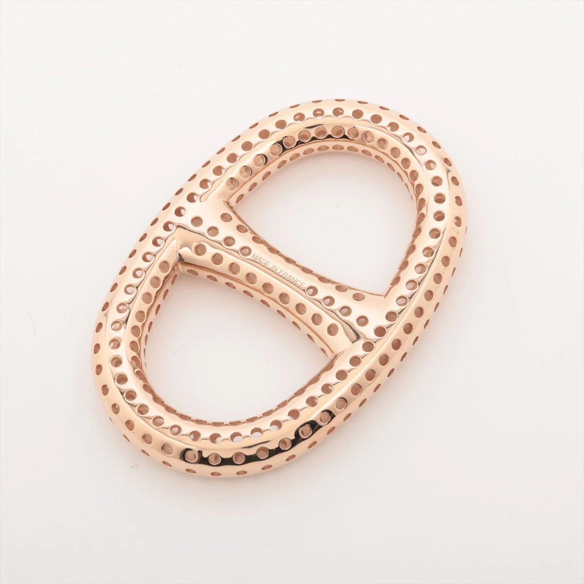 美品 エルメス　シェーヌダンクル　スカーフリング 　ゴールド HERMES 美品 エルメス シェーヌダンクル スカーフリング