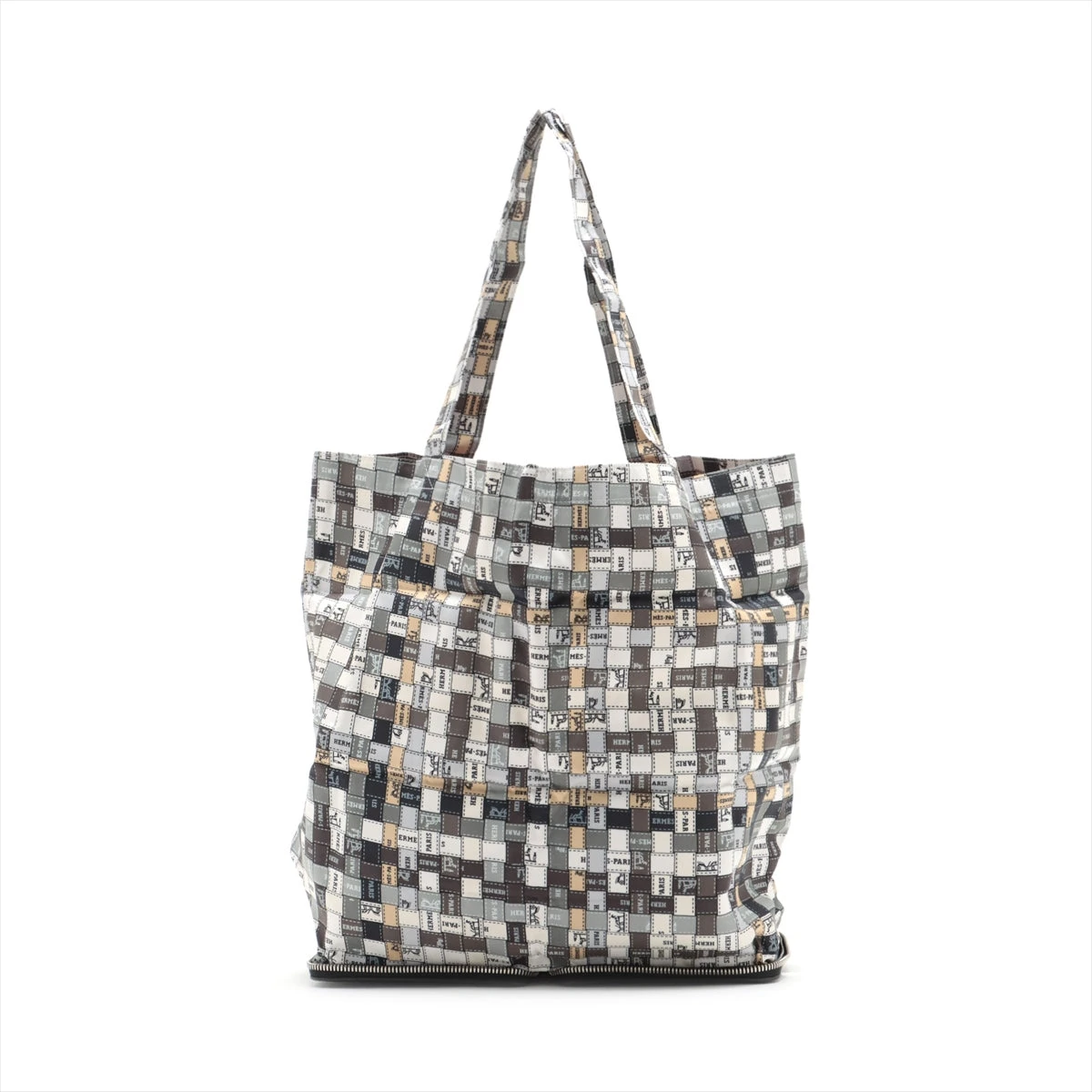 HERMES エコバッグ♡ブラック エルメス シルキーポップエコバッグ シルク×ブッフル ブラック