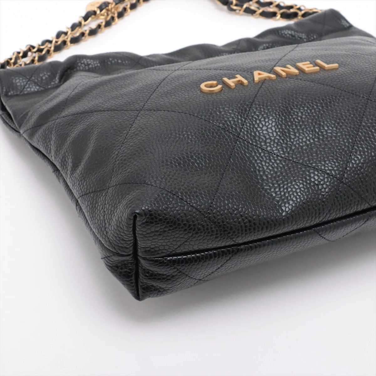 【春の特別お値下げ！】CHANELコインパースキャビア・ゴールド金具 シャネルコインパース 14143 黒 ゴールド金具 レディース コイン