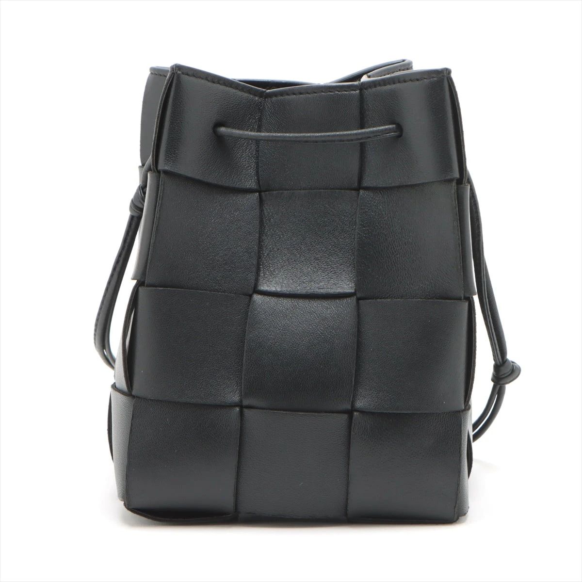 ボッテガヴェネタ メッセンジャーバッグ イントレチャート レザー 黒 ボッテガヴェネタ (ボッテガ・ヴェネタ) ショルダーバッグ