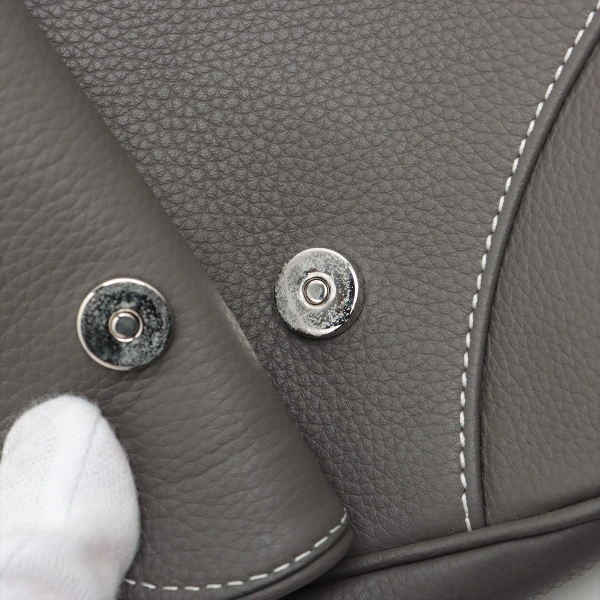 ディオール サドル レザー 2WAYショルダーバッグ ボディバッグ グレー Dior - ディオール サドル レザー 2WAYショルダーバッグ ボディ