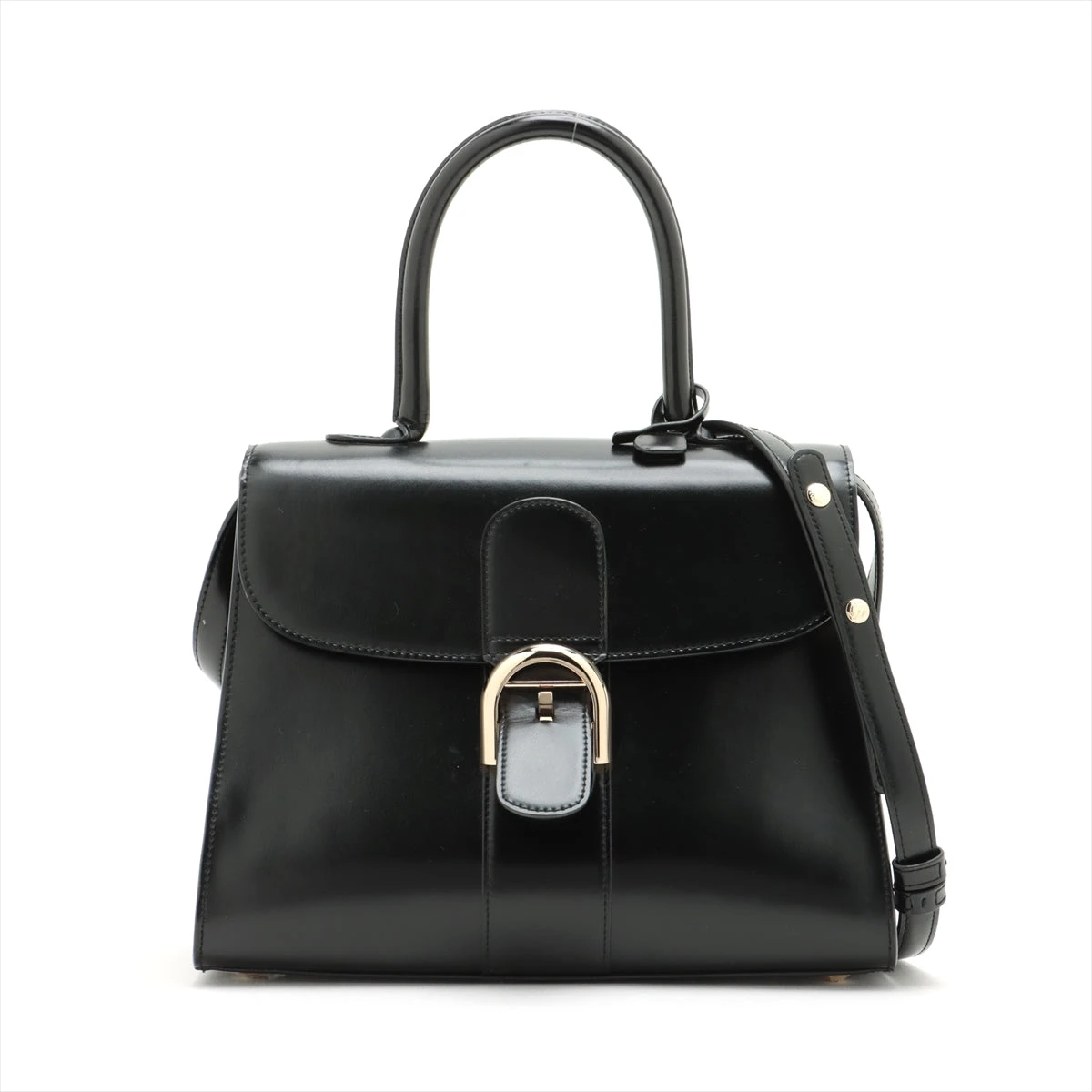 DELVAUX|デルヴォー ブリヨン デルボー レザーハンドバッグ