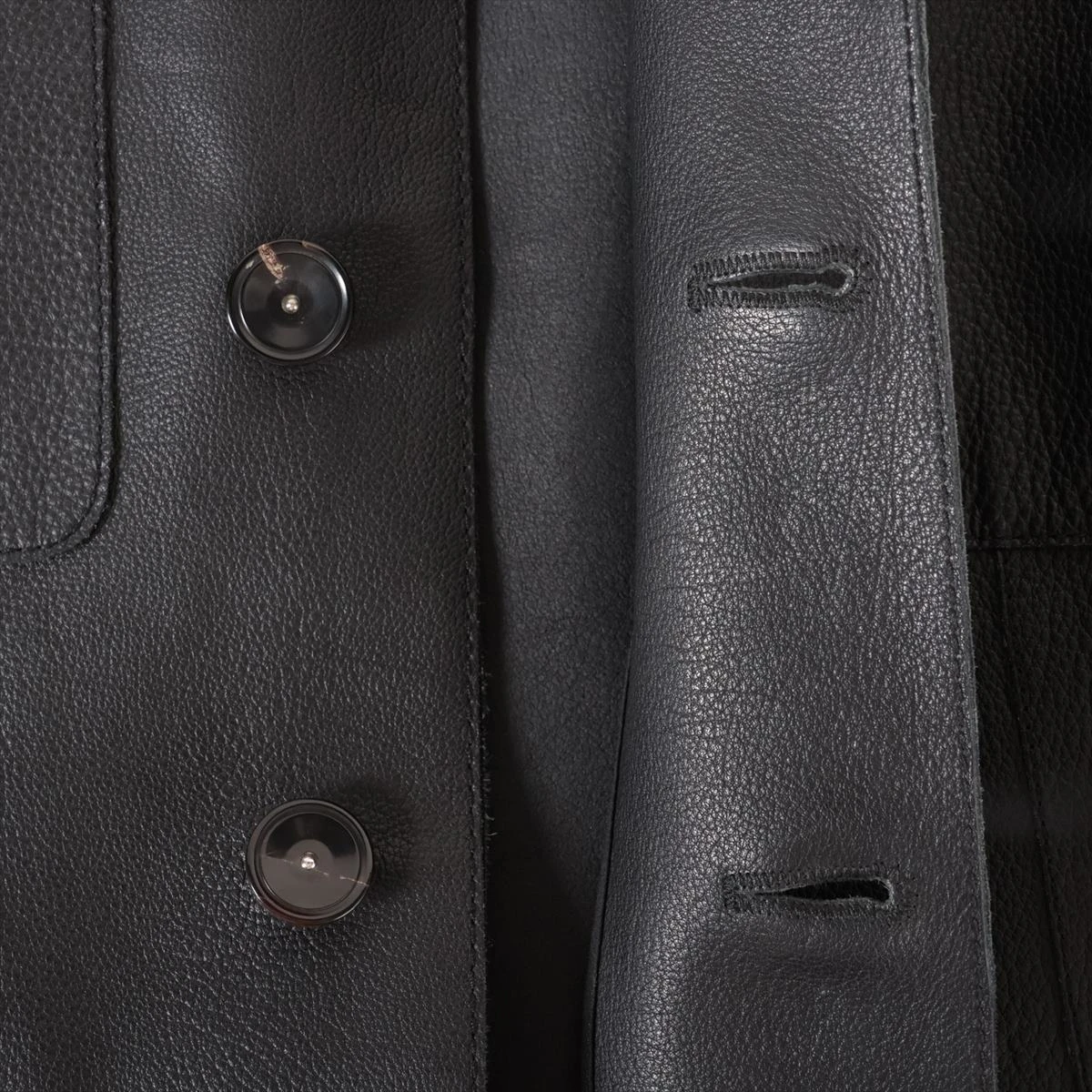 イヴサンローラン リヴゴーシュ レザージャケット 44 イヴサンローラン レザー ジャケット 44 メンズ ブラック リヴゴーシュ