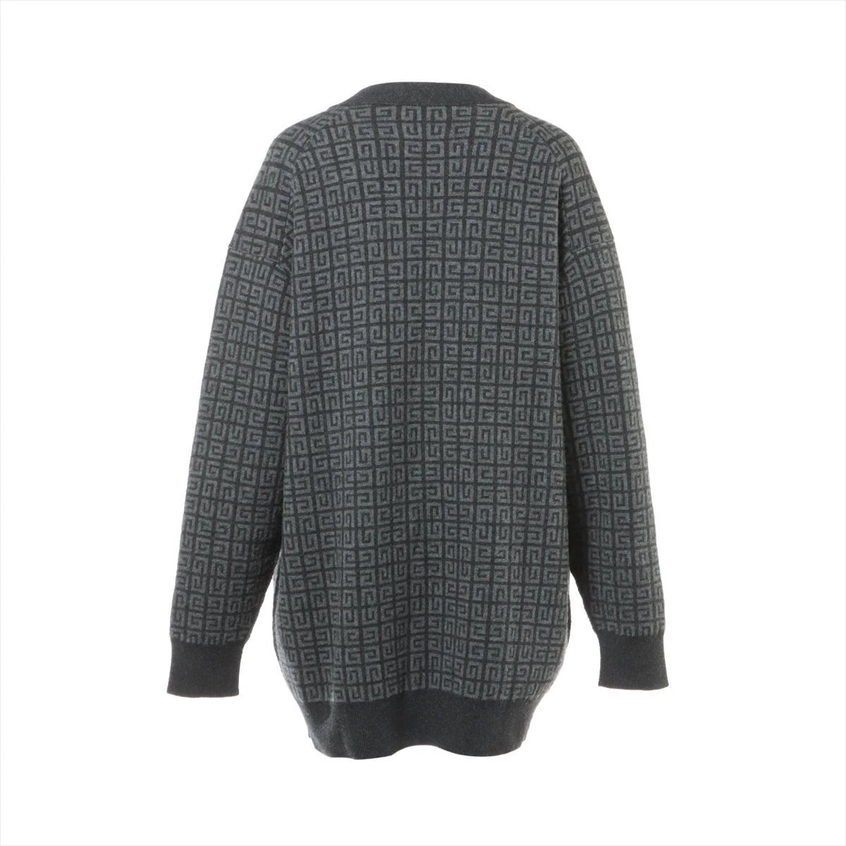 美品！ GIVENCHY ブラック レーヨンカーディガン 総編み