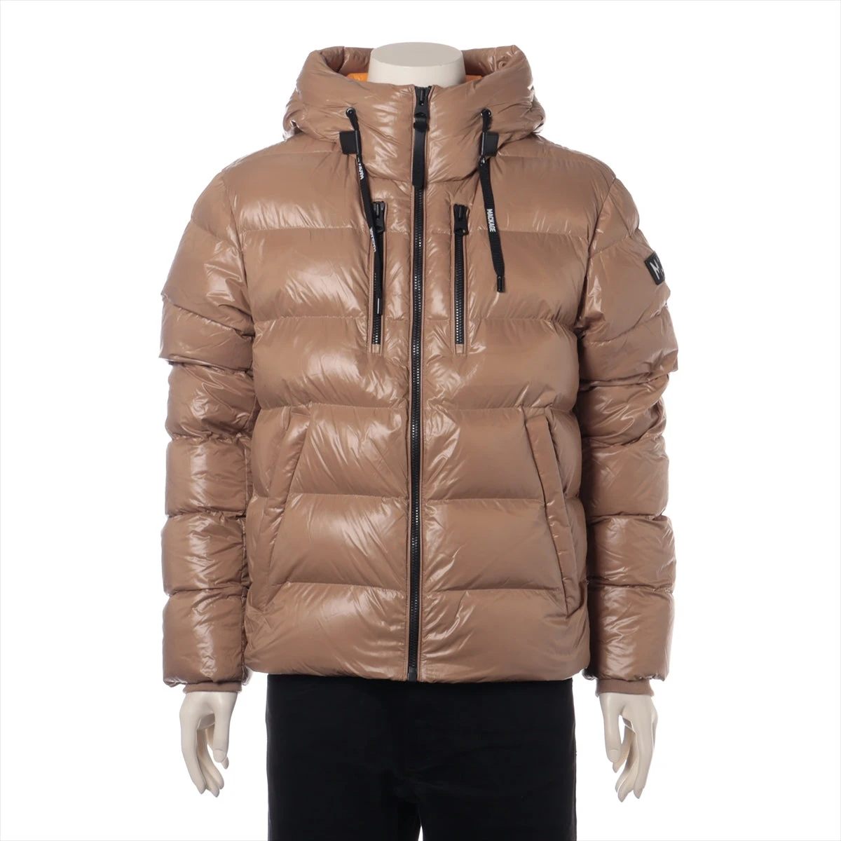 マッカージュ ナイロン ダウンジャケット 38 メンズ ベージュ VICTOR