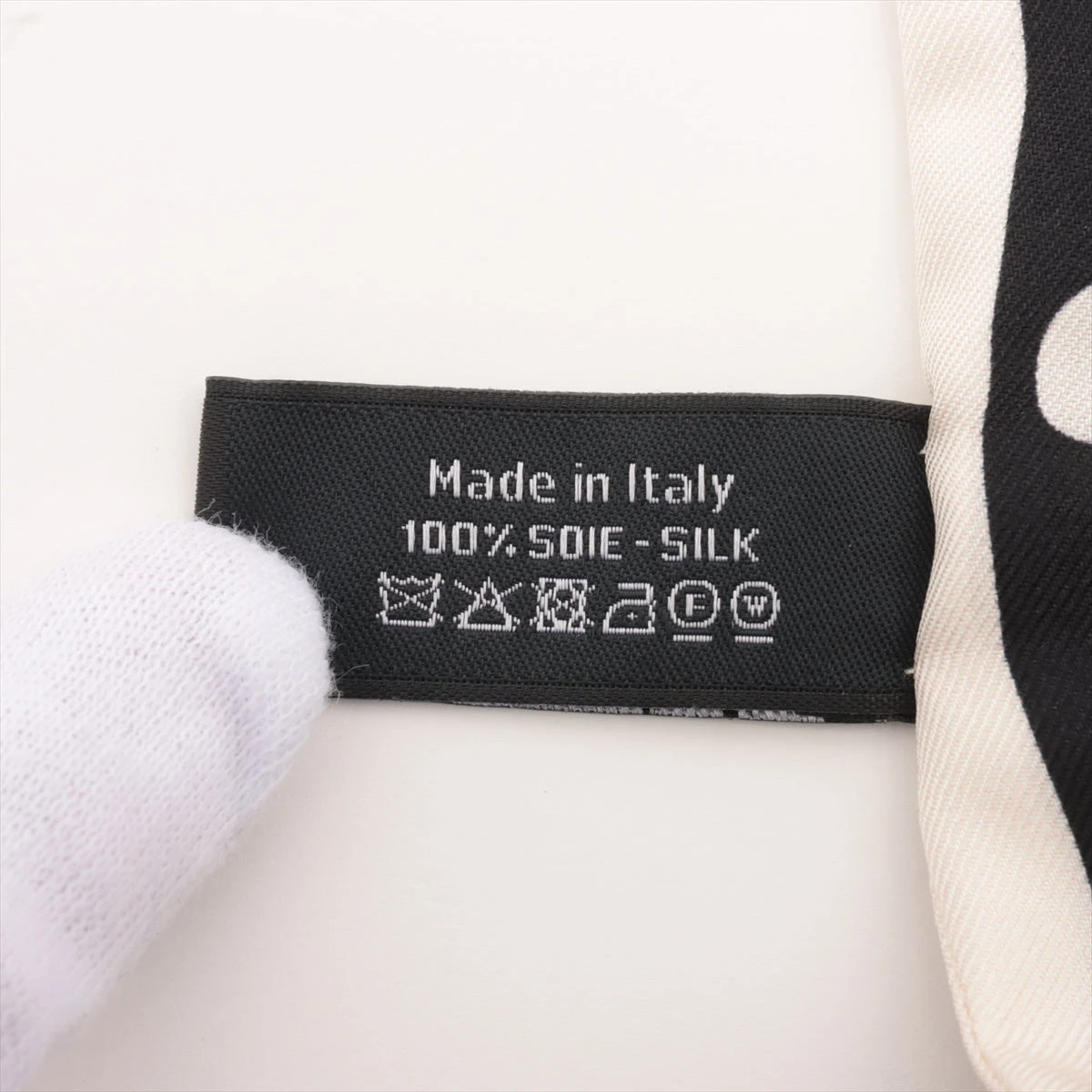 シャネル ココマーク 22V シュシュ シルク ブラック シュシュ スカーフ