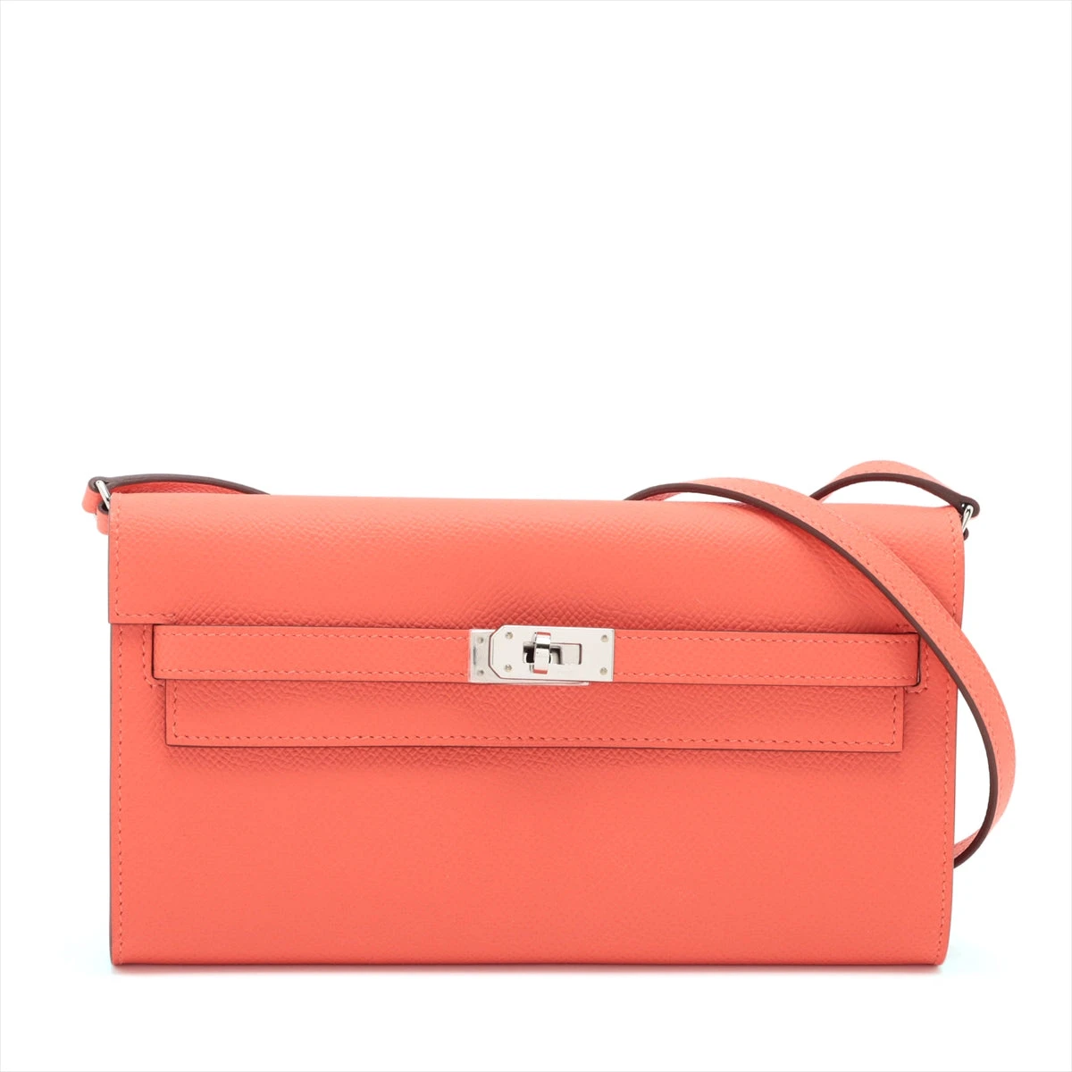 HERMES エルメス ケリー トゥーゴー ショルダーバッグ 長財布 オレンジ HERMES エルメス ケリー トゥーゴー ショルダーバッグ 長財布