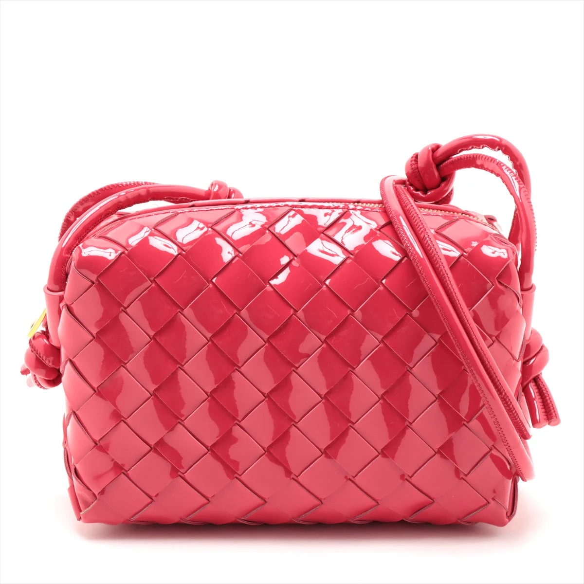 ボッテガヴェネタ イントレチャート ミニ ループ エナメル ショルダー