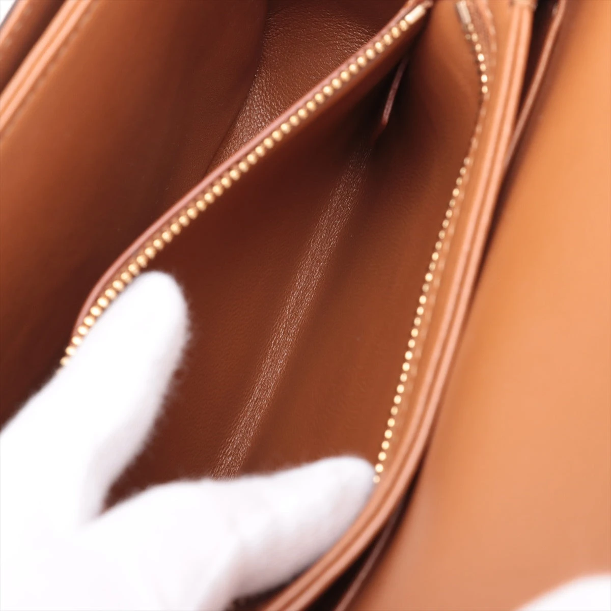 セリーヌ トリオンフ キャンバス×レザー ショルダーバッグ