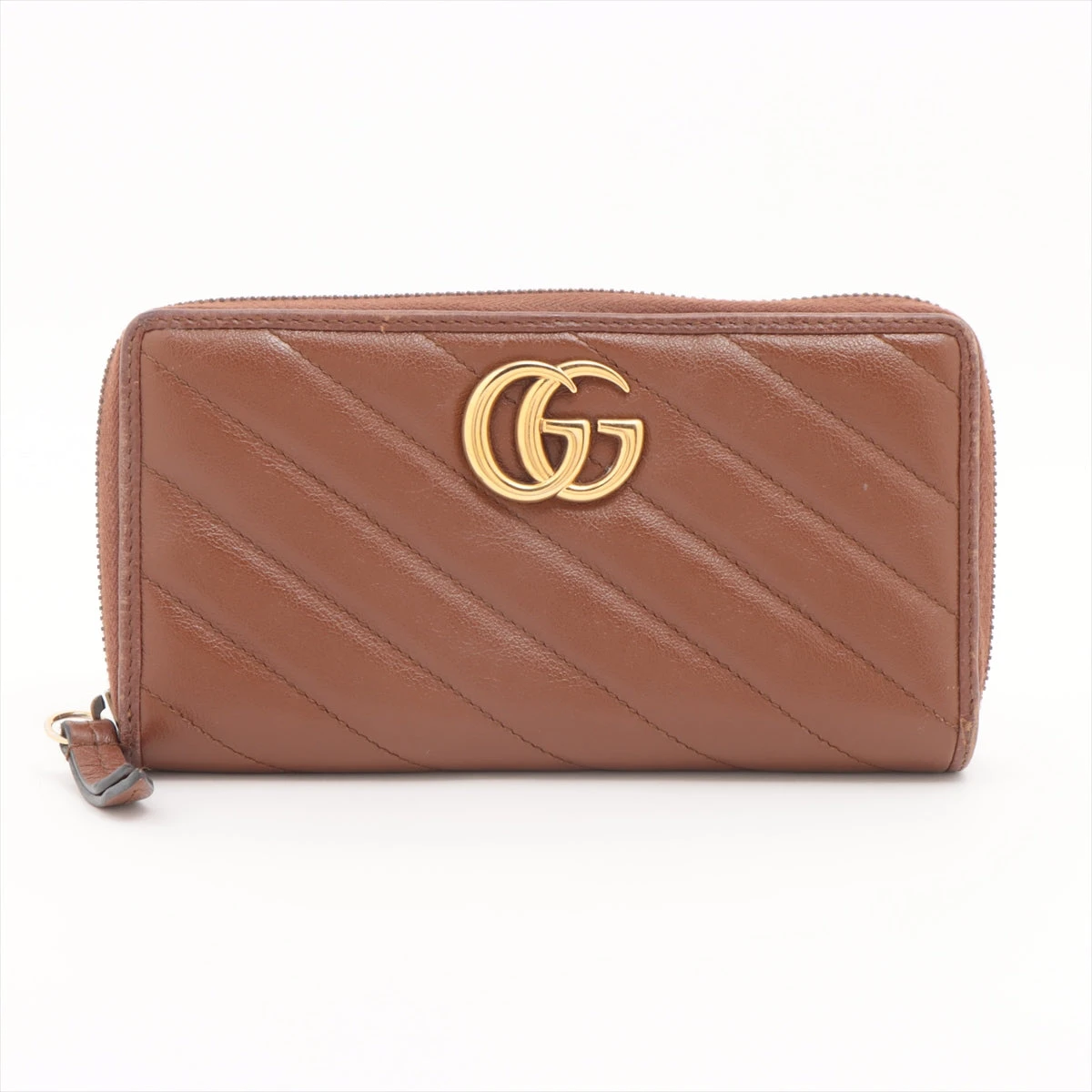 グッチ ダブルG ジップアラウンドウォレット レザー コインケース 財布 水色