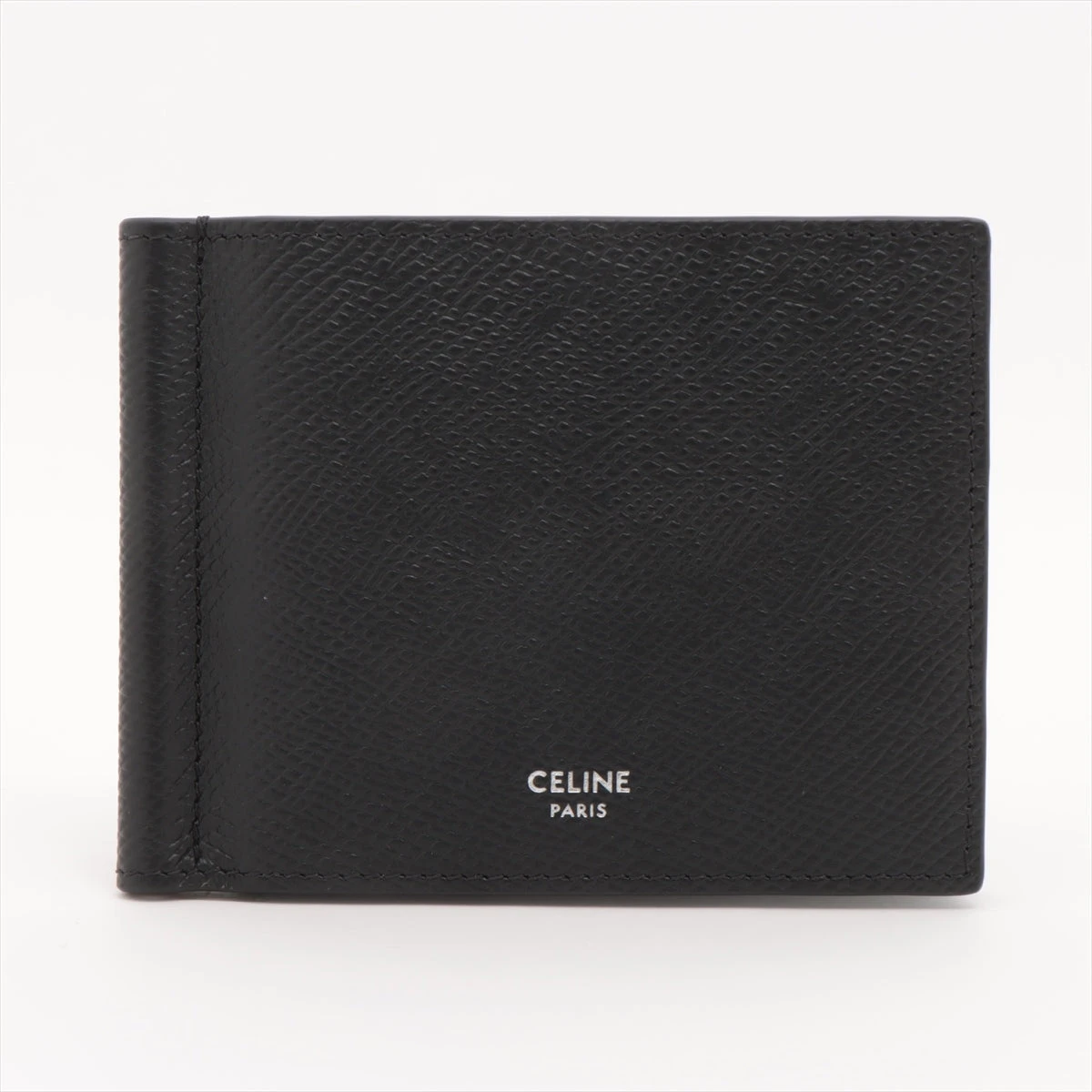 CELINE 黒 レザー マネークリップ