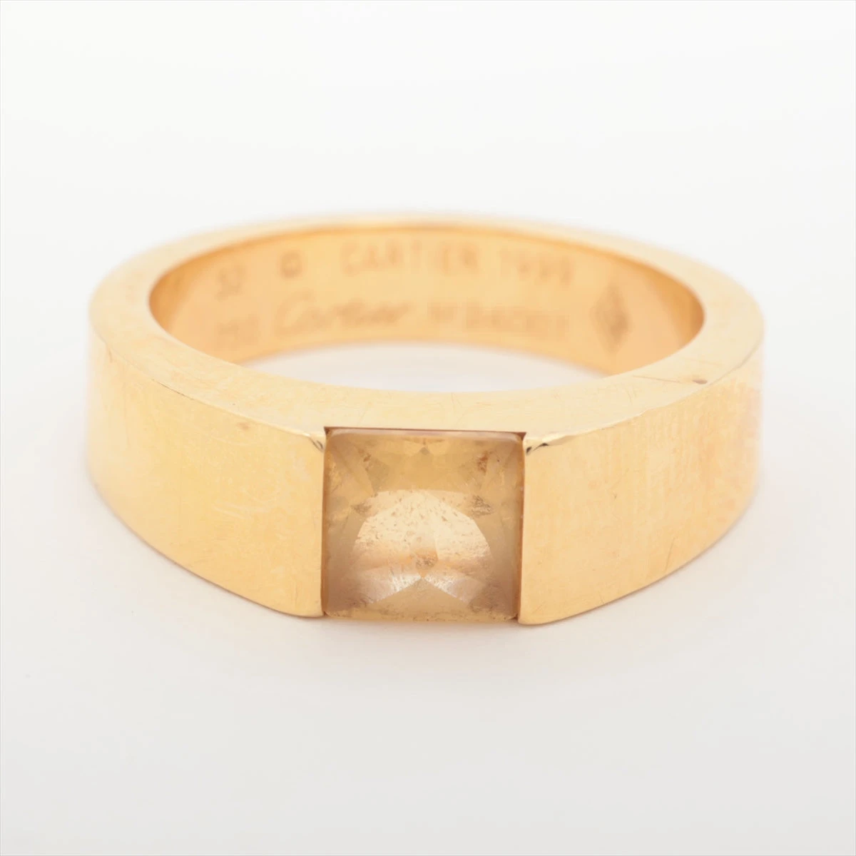 Cartier カルティエ タンク リング　シトリンYG Cartier カルティエ タンク リング K18イエローゴールド