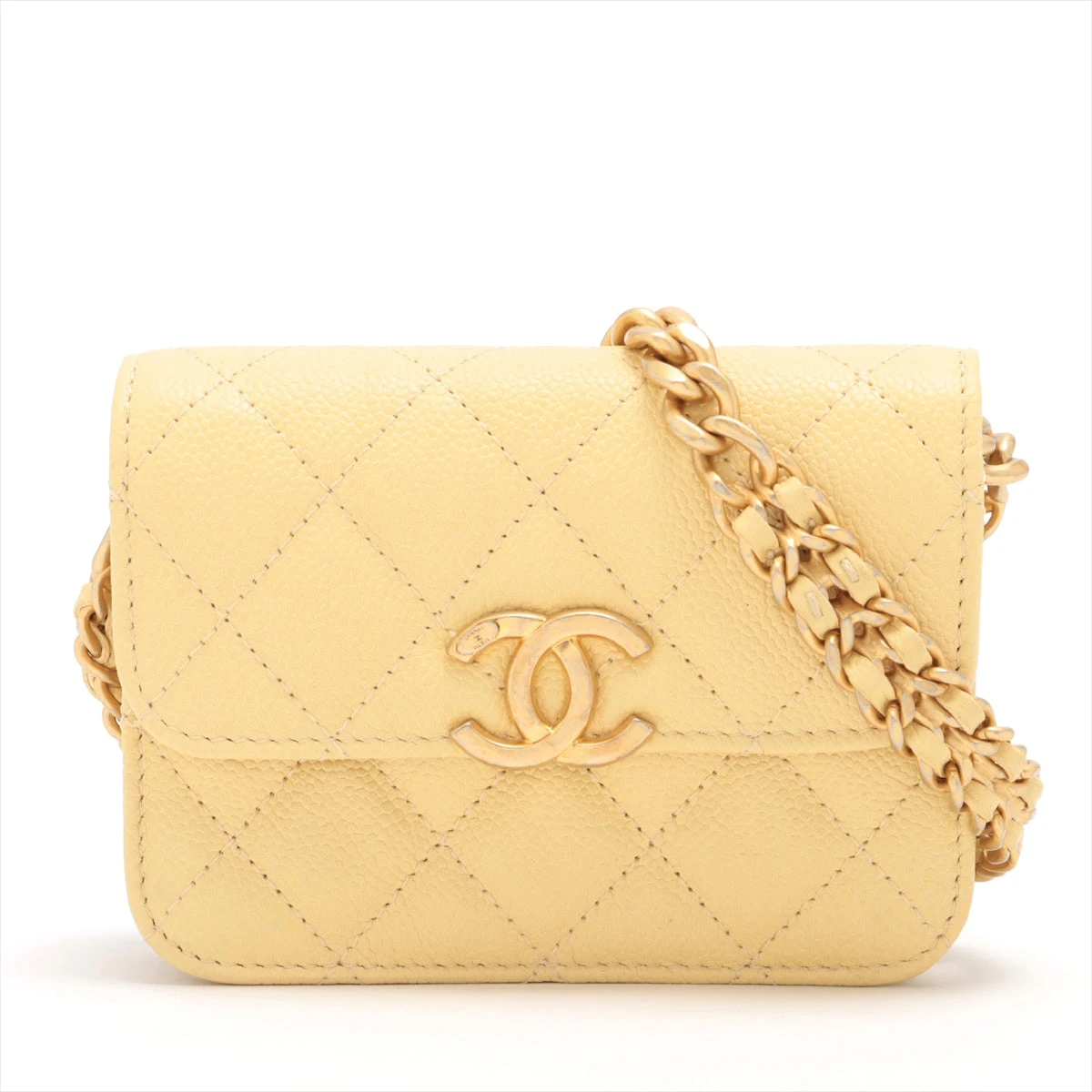完売前に♡マストアイテム【CHANEL】マトラッセキャップ シャネル ミニミニマトラッセ キャビアスキン チェーン