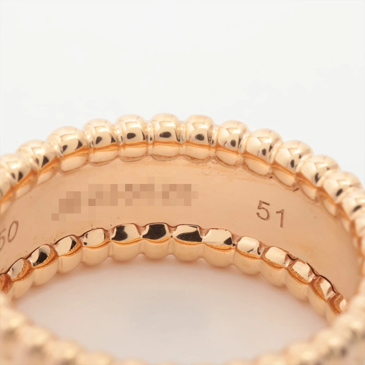 ヴァンクリーフ&アーペル ペルレ シニアチュール リング 750(PG) 7.7g