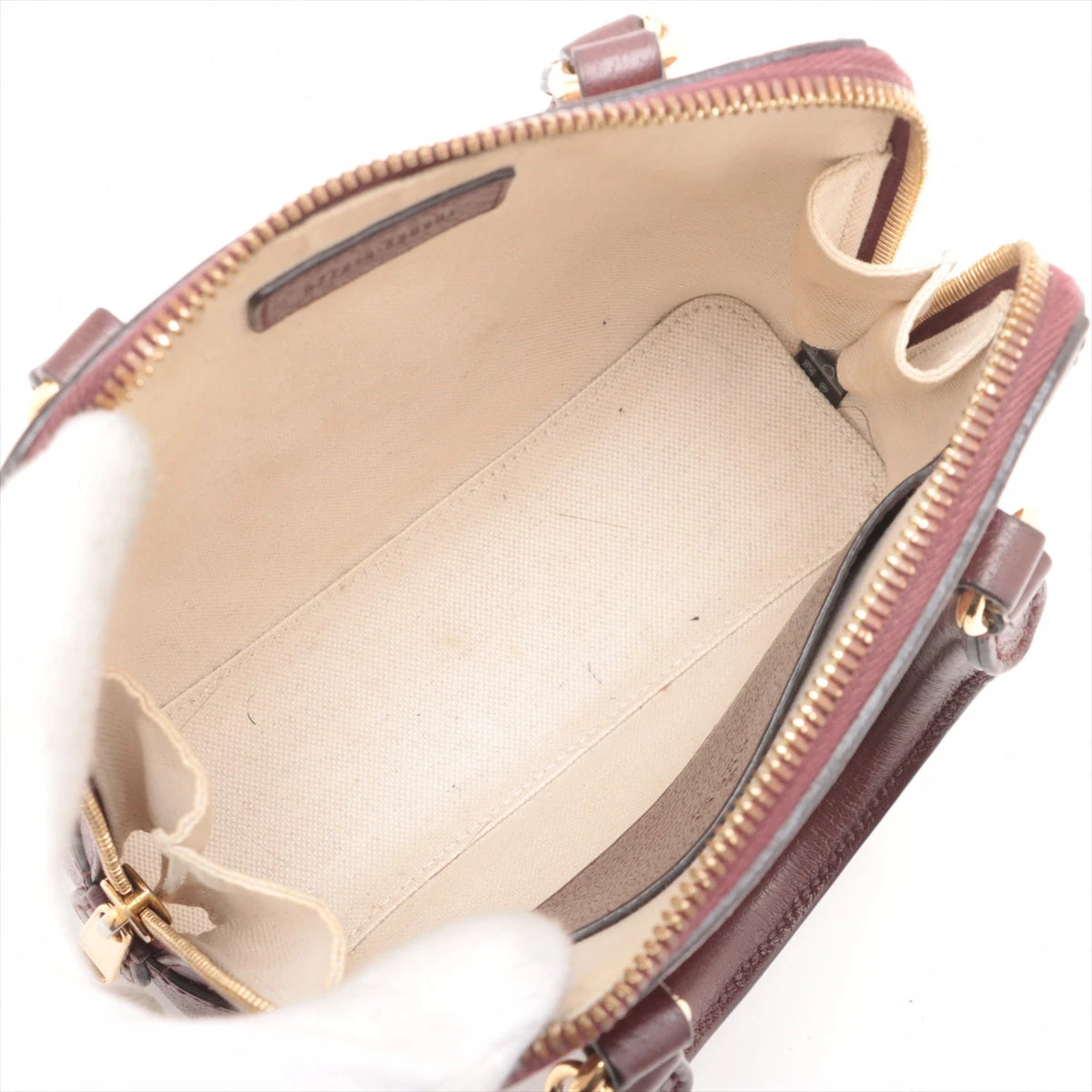 グッチ GGキャンバス ホースビット 1955 2WAYハンドバッグ ボルドー